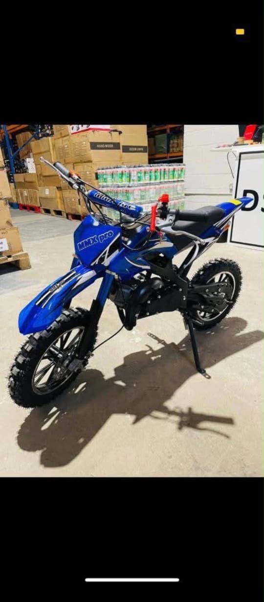 MMX Pro 50cc Mini Dirt Bike – Blue