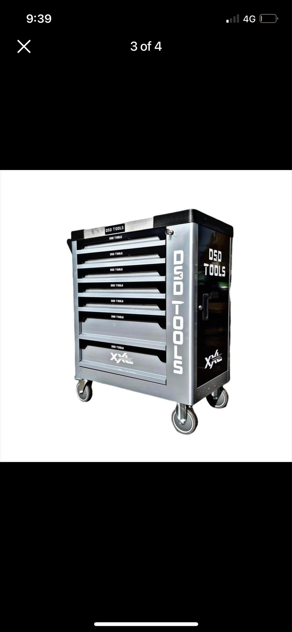 DSD Tools XXL Roller Cabinet – Silver