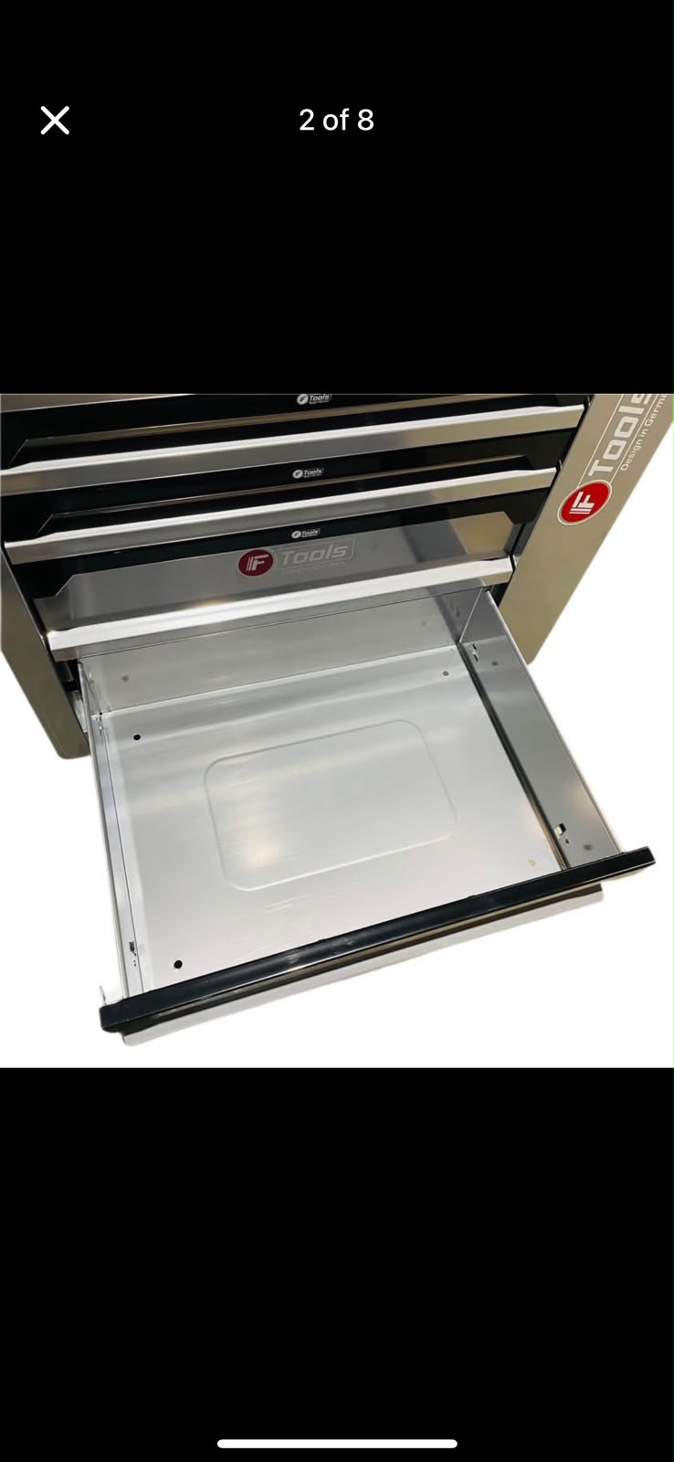 F Tools Stainless Top Tool Trolley