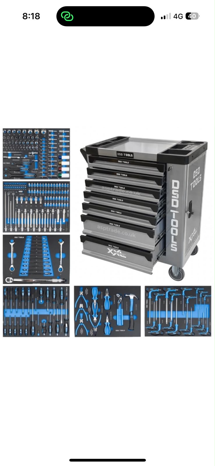 DSD Tools XXL Tool Cabinet – Grey